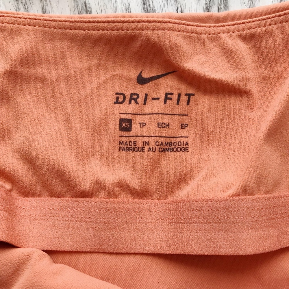 Nike Womens Yoga Luxe Tank Top Light Orange Size XS - Picture 4 of 5